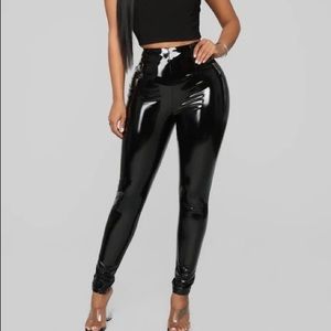 Fashion Nova Brand Spanking New Vinyl Pants